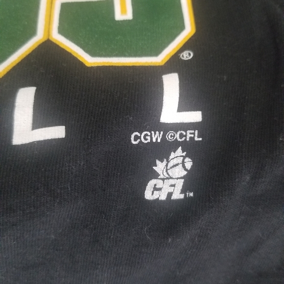 EDMONTON FOOTBALL TEAM MENS BLACK MEDIUM TSHIRT - Picture 5 of 5